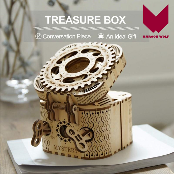 MW. Treasure-box  3D  Wooden Puzzle Game Gift - 2020