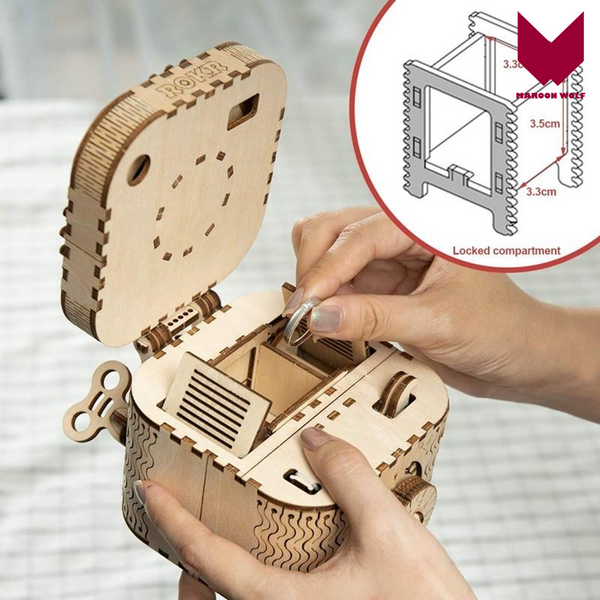 MW. Treasure-box  3D  Wooden Puzzle Game Gift - 2020