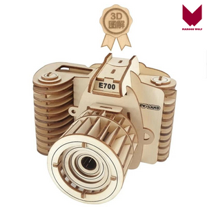 camera decoration 3D Wooden Puzzle Kids Educational Toys