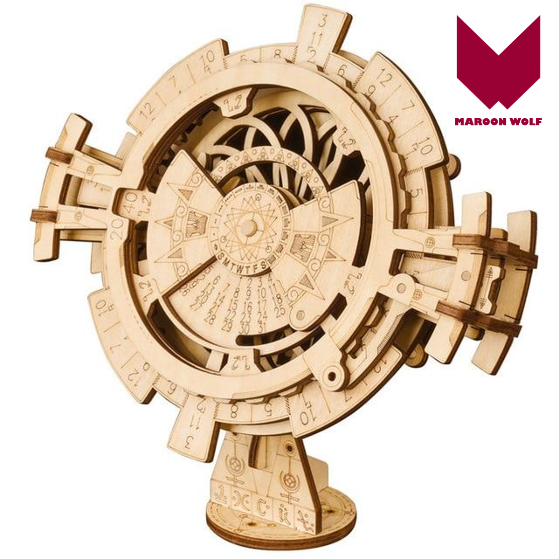 MW. Creative Perpetual wooden calendar  - Building Kits - Gift.