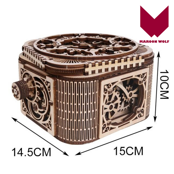 MW. Wooden jewelry box assembled creative toy gift