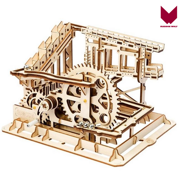 MW. Wooden Cog Coaster Magic Creative Marble Run Game  - Building Kits