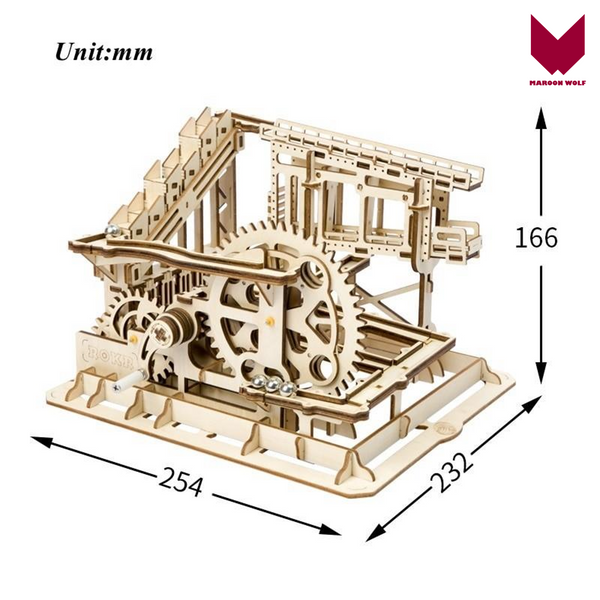 MW. Wooden Cog Coaster Magic Creative Marble Run Game  - Building Kits