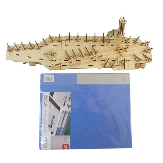 3D wooden ship model warship carrier DIY - 3D puzzle