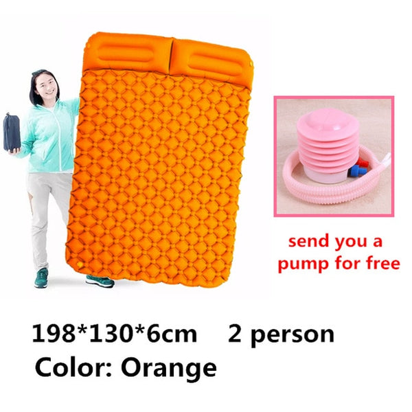 Inflatable Mattress Tent Cushion Air Camping Mats - Soft Moistureproof