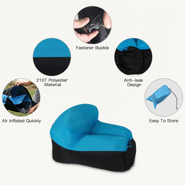 Inflatable Polyester Air Sofa Chair for outdoor