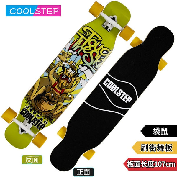 Dancing Long board Skateboard - Freestyle Street Road Skateboard