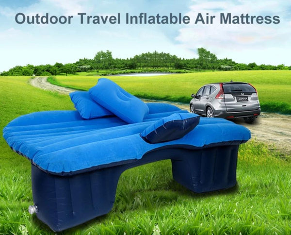 Inflatable Travel Mattress Bed for Car Back Seat - Sofa Pillow Outdoor Camping