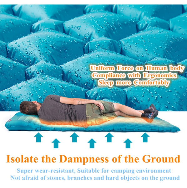 Inflatable Mattress Tent Cushion Air Camping Mats - Soft Moistureproof