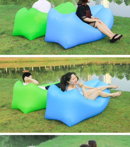 2019 new outdoor Camping mat travel inflatable sofa sleeping air sofa bag Hiking Camping chair Portable air Beach bed Lounger