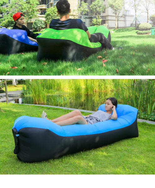 2019 new outdoor Camping mat travel inflatable sofa sleeping air sofa bag Hiking Camping chair Portable air Beach bed Lounger