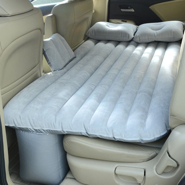 Inflatable Travel Mattress Bed for Car Back Seat - Sofa Pillow Outdoor Camping