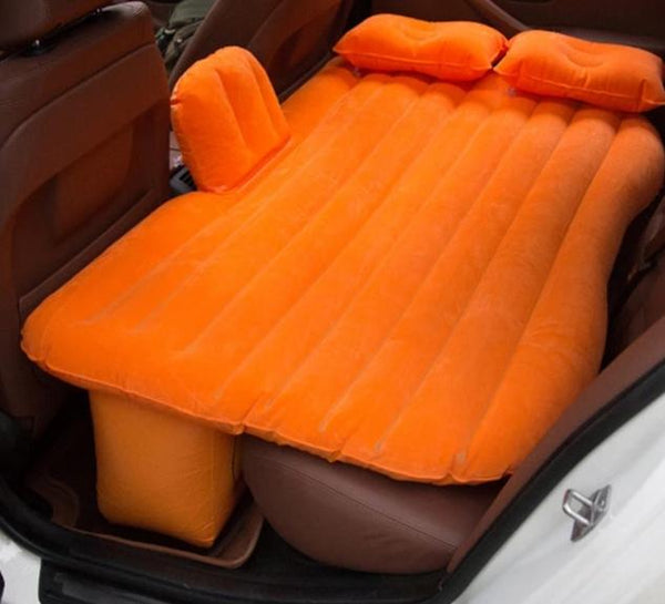 Inflatable Travel Mattress Bed for Car Back Seat - Sofa Pillow Outdoor Camping