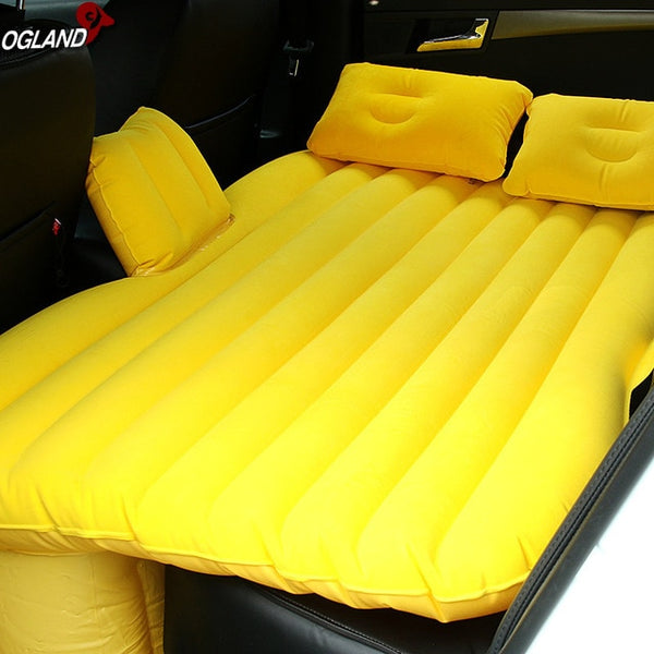 Inflatable Travel Mattress Bed for Car Back Seat - Sofa Pillow Outdoor Camping