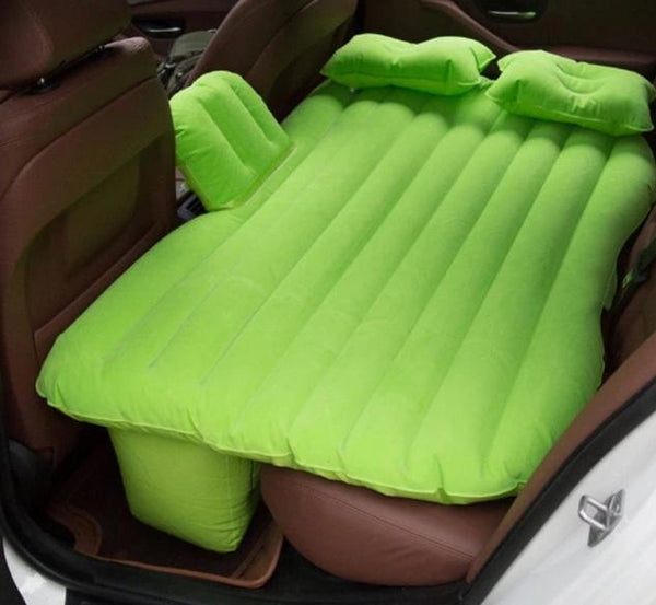 Inflatable Travel Mattress Bed for Car Back Seat - Sofa Pillow Outdoor Camping