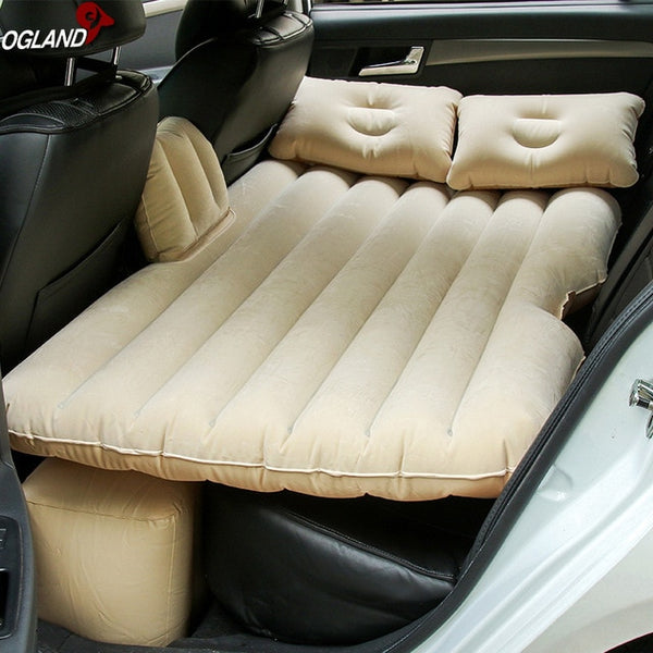 Inflatable Travel Mattress Bed for Car Back Seat - Sofa Pillow Outdoor Camping