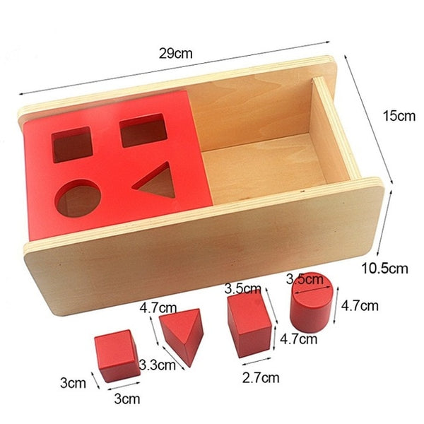 Imbucare Box - Box Coin Wooden Vertical Horizontal Discs Basic & Life Toys Hand & Feet Finders