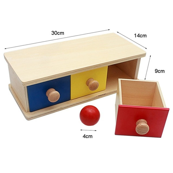 Imbucare Box - Box Coin Wooden Vertical Horizontal Discs Basic & Life Toys Hand & Feet Finders