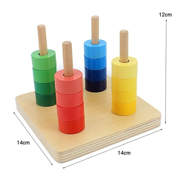 Imbucare Box - Box Coin Wooden Vertical Horizontal Discs Basic & Life Toys Hand & Feet Finders