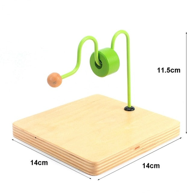 Imbucare Box - Box Coin Wooden Vertical Horizontal Discs Basic & Life Toys Hand & Feet Finders