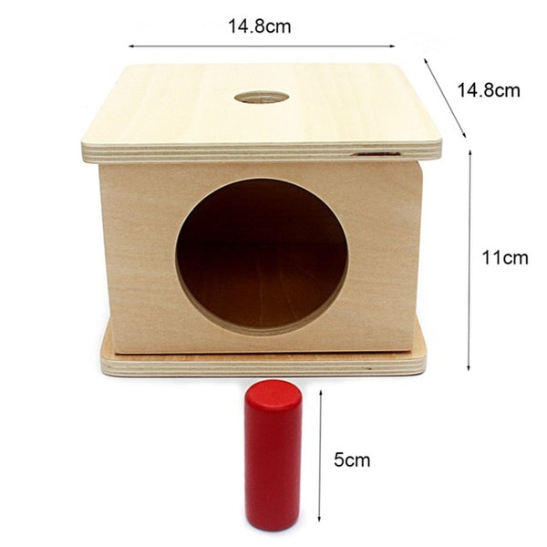 Imbucare Box - Box Coin Wooden Vertical Horizontal Discs Basic & Life Toys Hand & Feet Finders