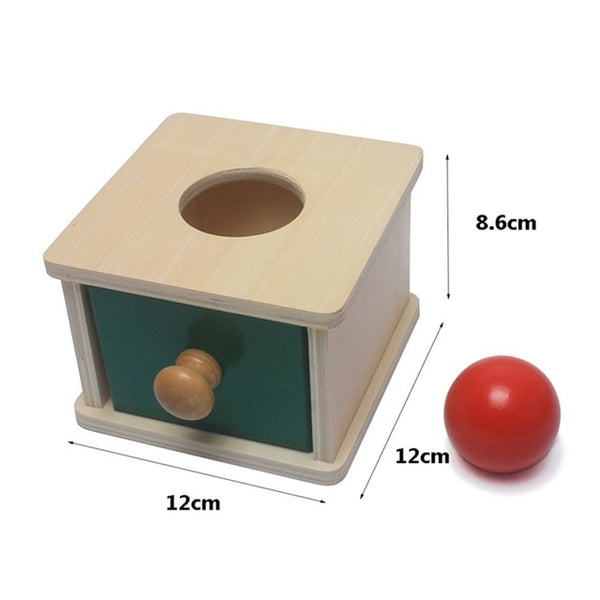 Imbucare Box - Box Coin Wooden Vertical Horizontal Discs Basic & Life Toys Hand & Feet Finders