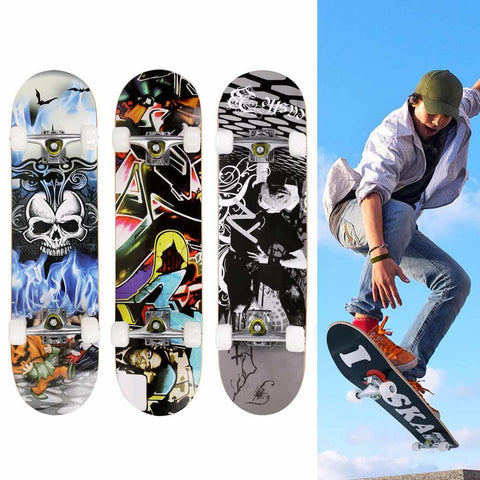 Fashion PRO Print Wood board +PU wheels Complete Deck Skateboard