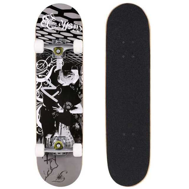 Fashion PRO Print Wood board +PU wheels Complete Deck Skateboard