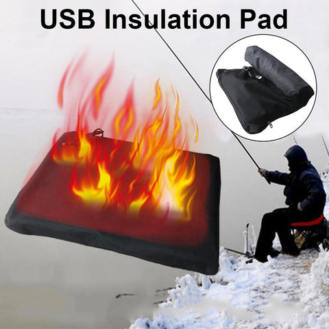 Outdoor Winter Fishing Heating Inflatable Cushion  -USB Automatic Carbon Fiber seat