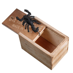 Prank Spider Wooden Scare Box Trick Play toy