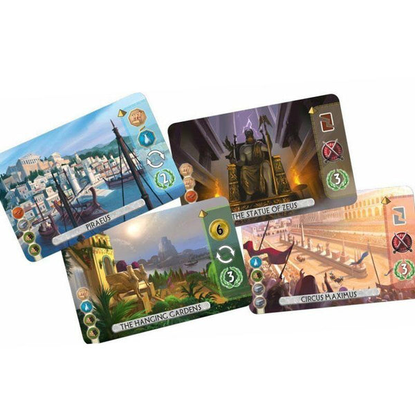 7 Wonders / Duel Board Game Multi-Colored Cards Family Home Entertainment