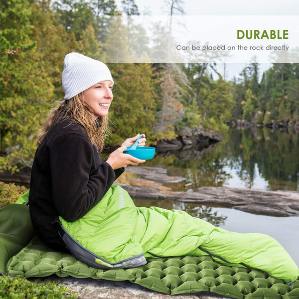 Outdoor Inflatable Sleeping Pad Inflatable Air Cushion - Camping Mat with Pillow