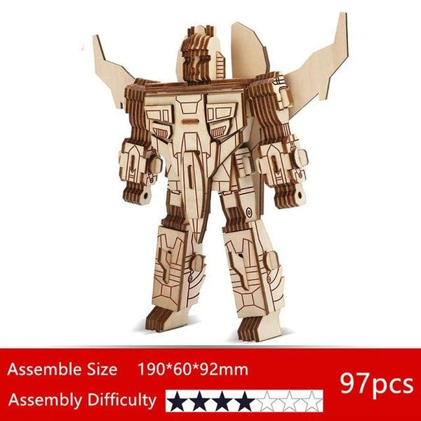 Creative DIY WoodCraft Assembly Wooden Stress Relief Building Blocks