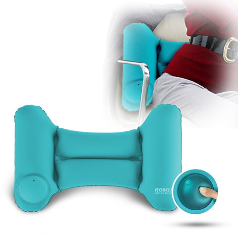 Portable Lumbar Pillow H-shaped Inflatable Foldable Cushion