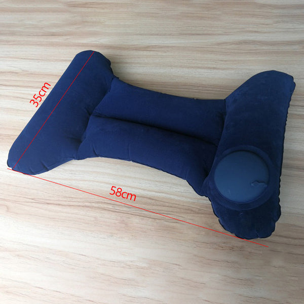 Portable Lumbar Pillow H-shaped Inflatable Foldable Cushion