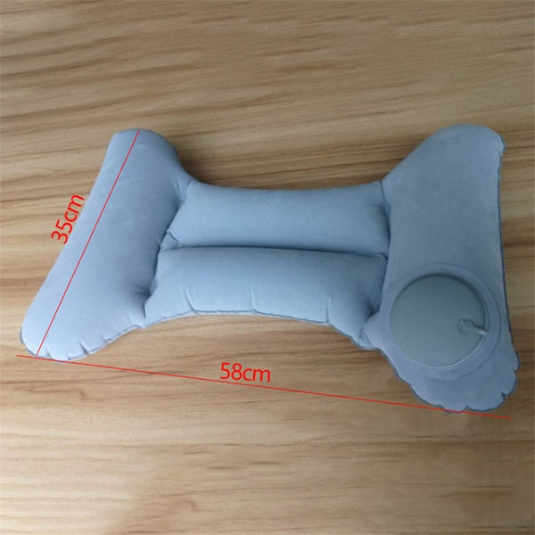 Portable Lumbar Pillow H-shaped Inflatable Foldable Cushion