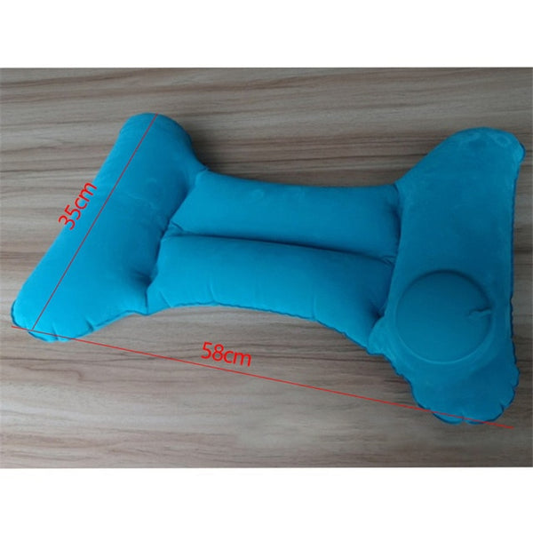 Portable Lumbar Pillow H-shaped Inflatable Foldable Cushion