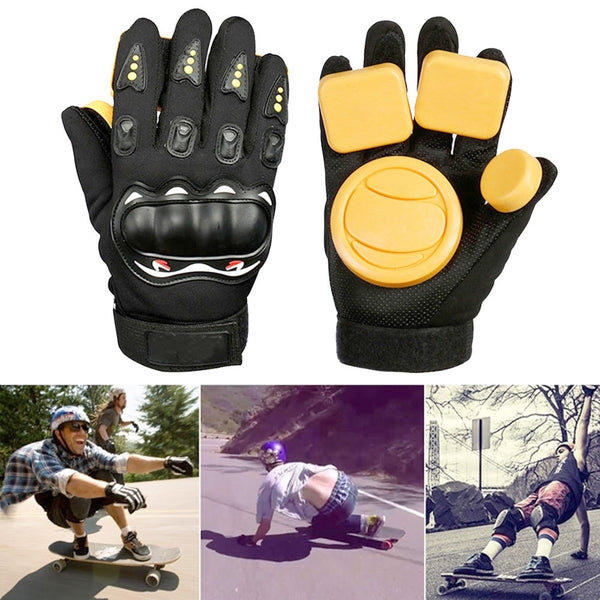 Longboard Skateboard Gloves - Palm Sliding Protective