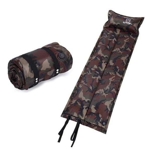 Outdoor automatic inflatable pad tent mat camping moisture-proof camouflage Beach air mattress bed