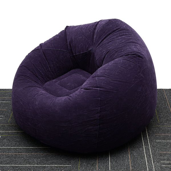 Large Lazy Inflatable Sofa Chairs PVC Lounger Seat Bean Bag