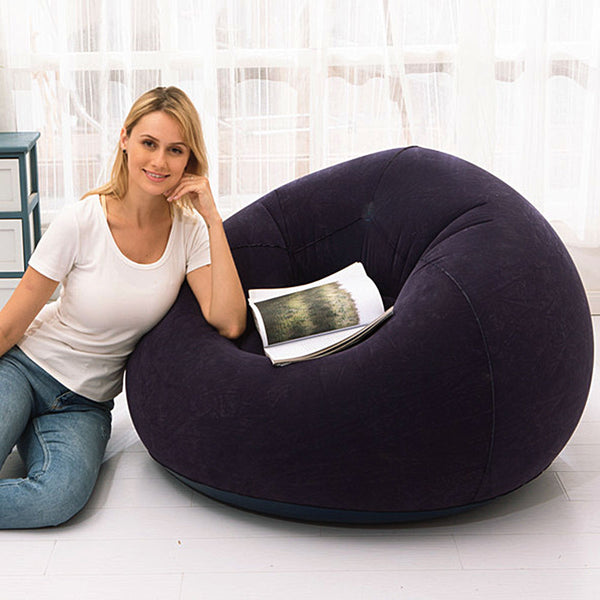 Large Lazy Inflatable Sofa Chairs PVC Lounger Seat Bean Bag