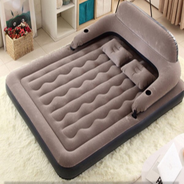 Inflatable air mattress bed PVC air mattresses with flocking surface