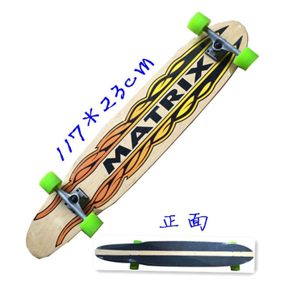 Longboard - Surfboard Old School Cruiser single kick Skateboard - 2020