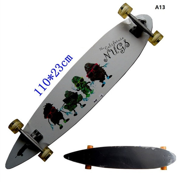 Longboard - Surfboard Old School Cruiser single kick Skateboard - 2020