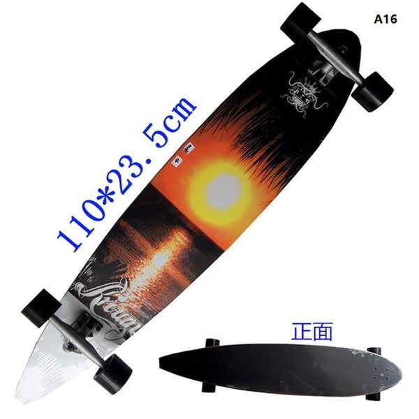 Longboard - Surfboard Old School Cruiser single kick Skateboard - 2020