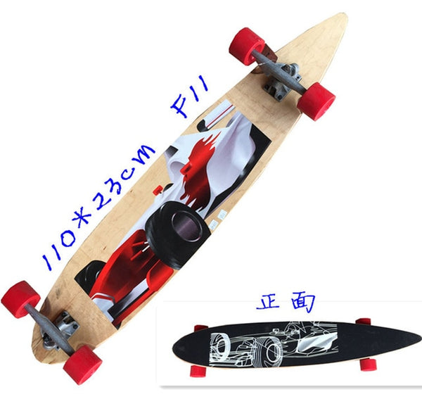 Longboard - Surfboard Old School Cruiser single kick Skateboard - 2020