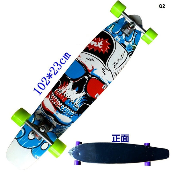 Longboard - Surfboard Old School Cruiser single kick Skateboard - 2020