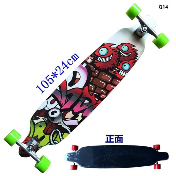 Longboard - Surfboard Old School Cruiser single kick Skateboard - 2020