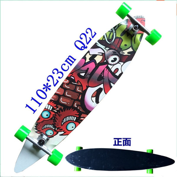 Longboard - Surfboard Old School Cruiser single kick Skateboard - 2020