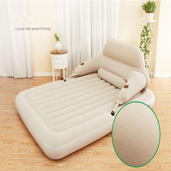 Inflatable air mattress bed PVC air mattresses with flocking surface